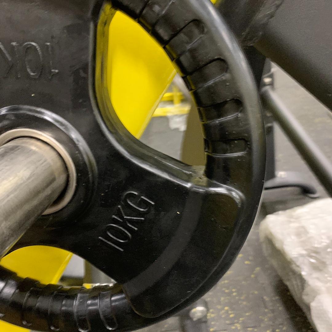 総重量90kg Φ50mm 3グリップラバープレート　計4枚SET