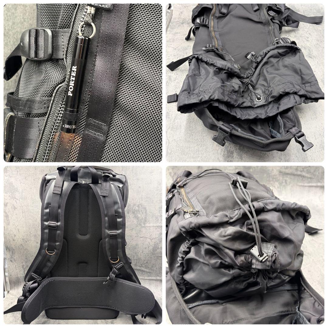 希少 ポーター ヒート マウンテンバックパック リュック ナイロン 黒 メンズ