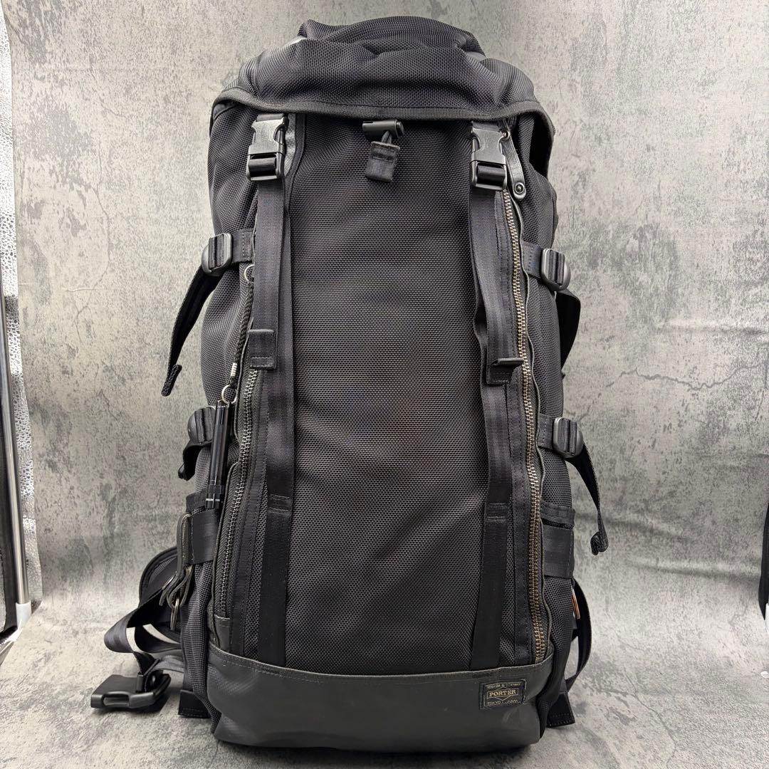 希少 ポーター ヒート マウンテンバックパック リュック ナイロン 黒 メンズ