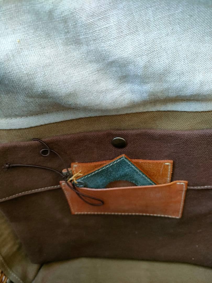 美品　ebagos エバゴス　紅籐カゴ　トートバッグ　ラビットファー