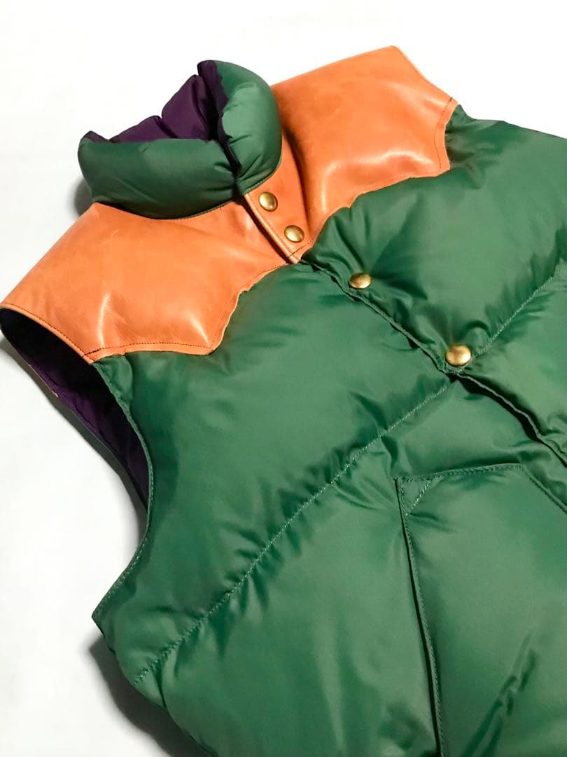 ロッキーマウンテン フェザーベッド　ウェアハウス　別注　ダウンベスト　USED