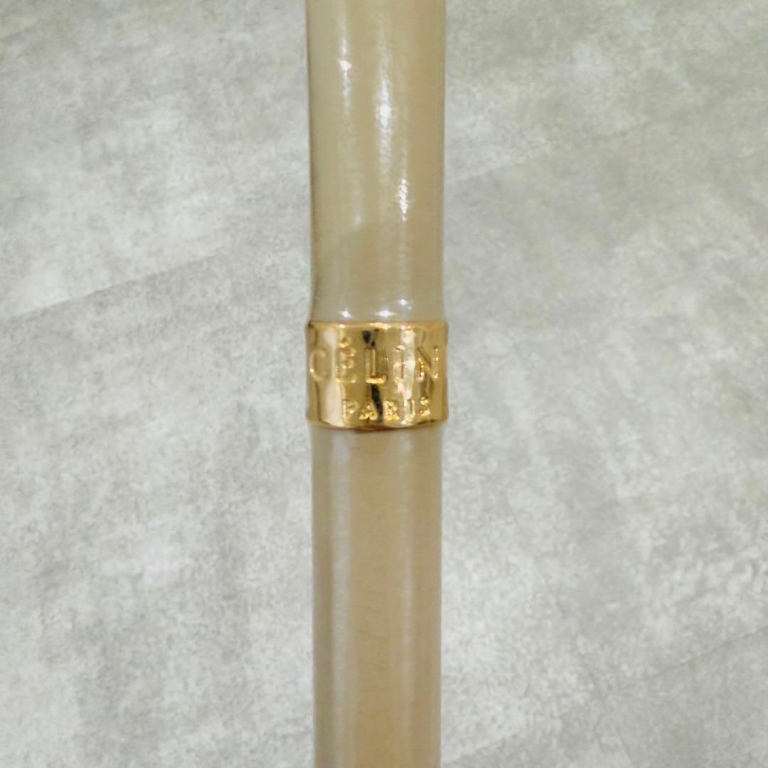 【未使用】 CELINE セリーヌ 長傘 ピンク タグ付き 全長約90cm