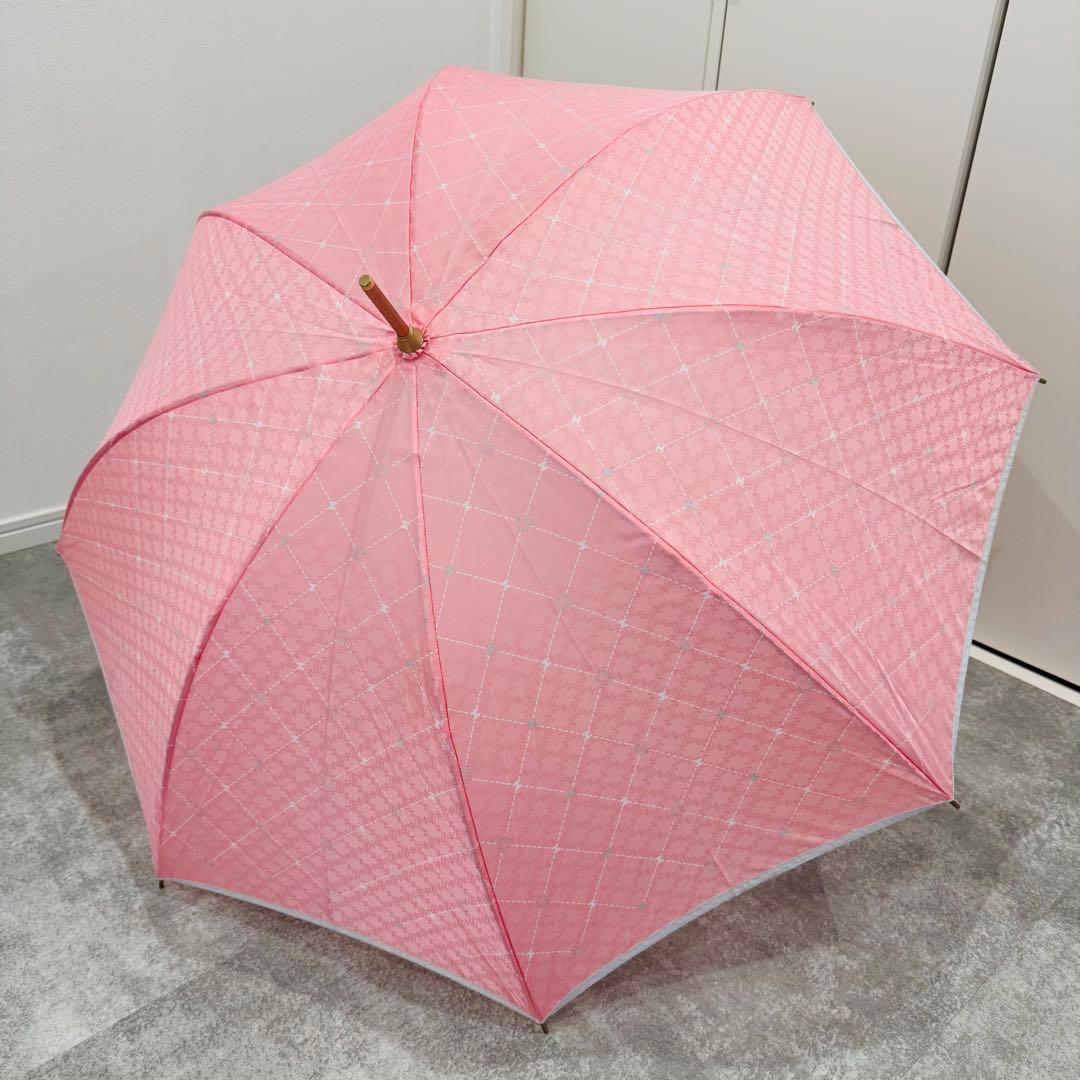 【未使用】 CELINE セリーヌ 長傘 ピンク タグ付き 全長約90cm