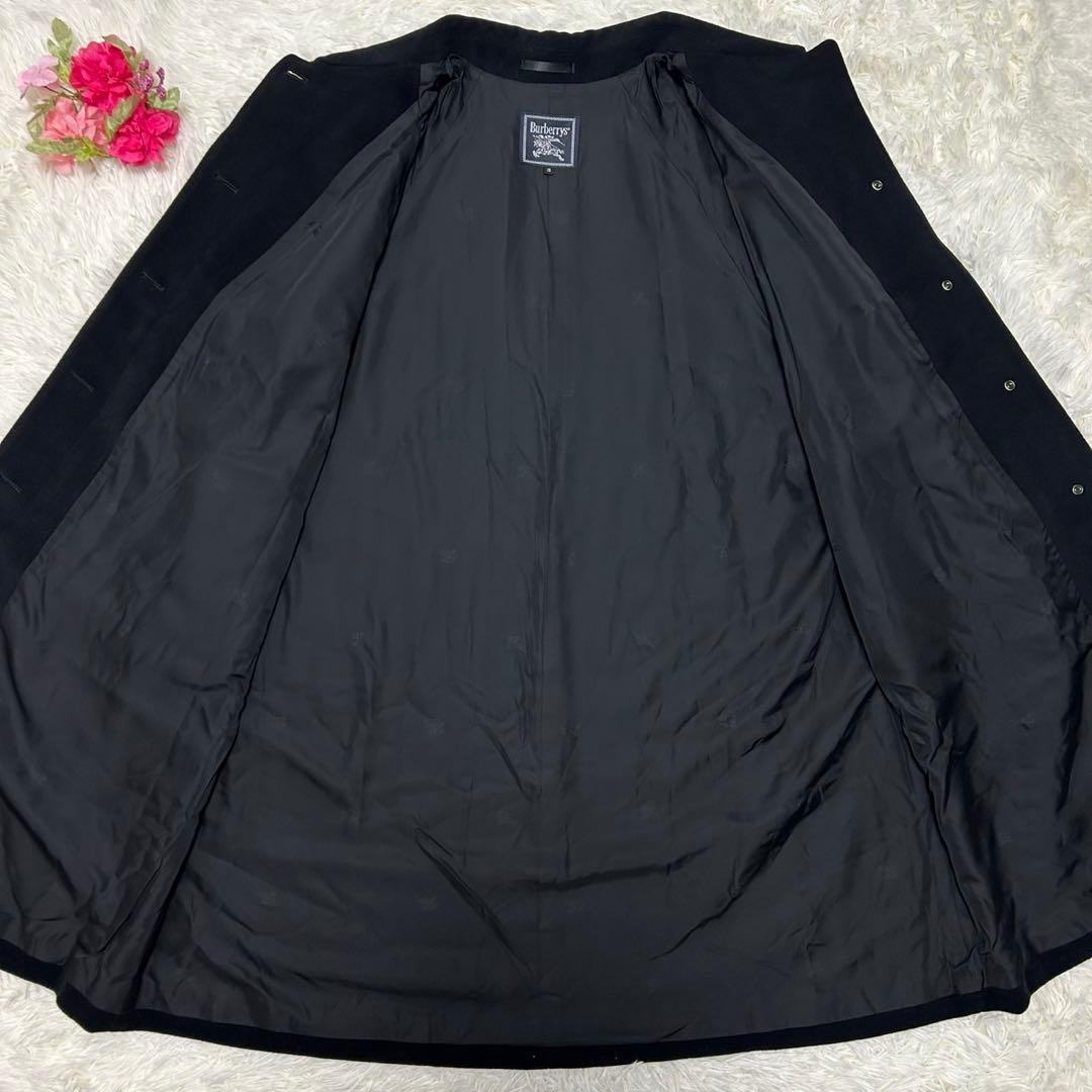 【美品/3L】バーバリー チェスターコート アウター アンゴラ100% Aライン