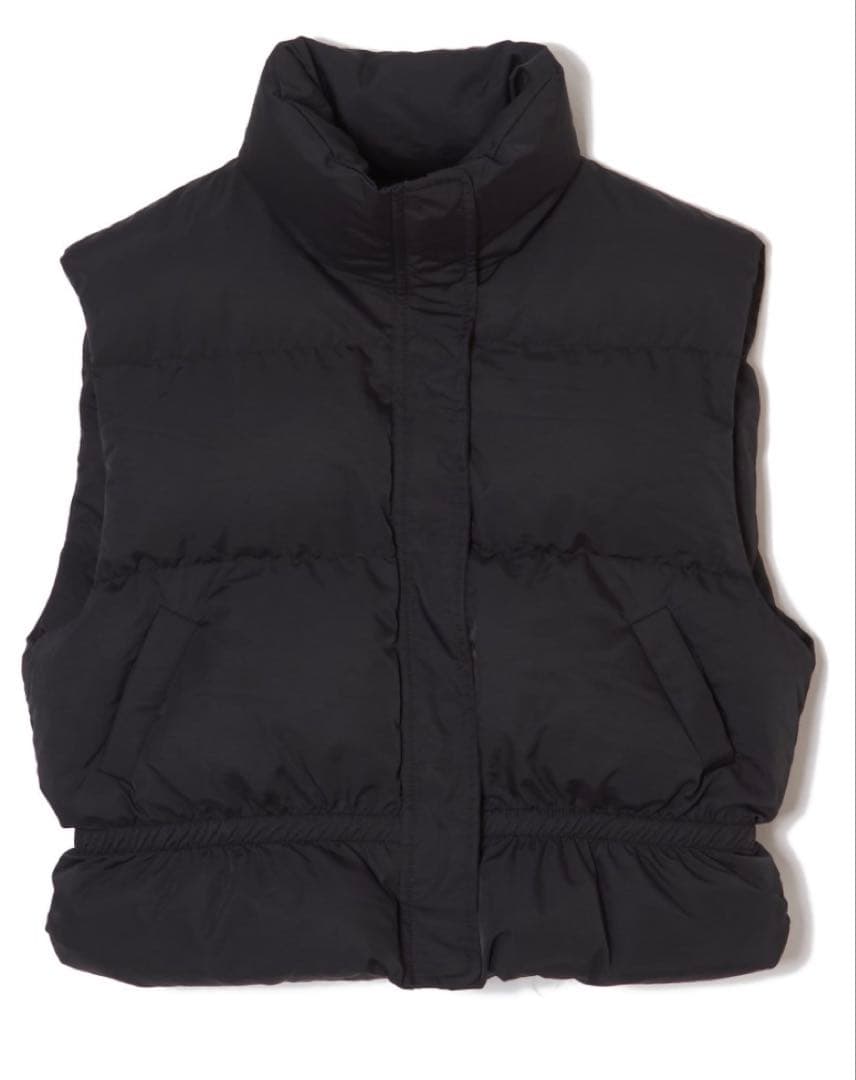 【完売品 未使用】ENTI Gathered Puffer Vest(BLK)