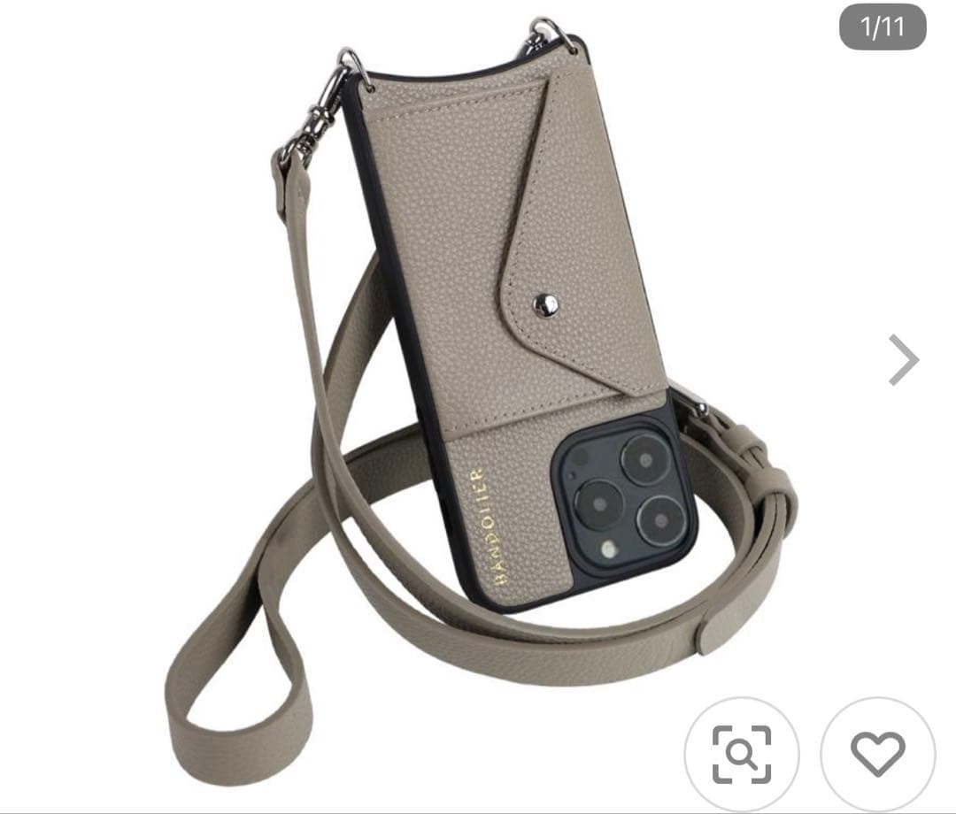 BANDOLIER バンドリヤー iPhone15ケース カードポケット付き