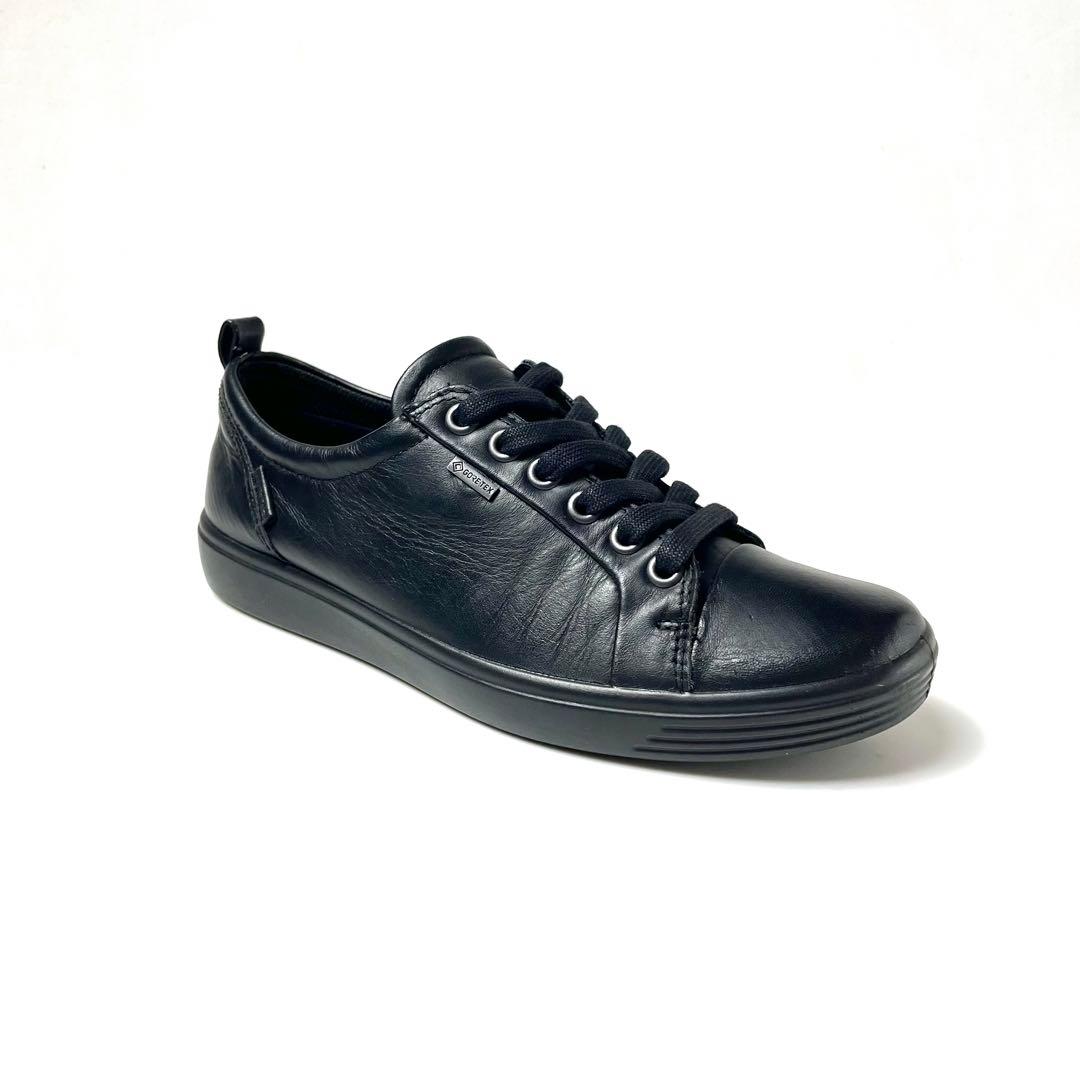 ecco GORE-TEX搭載 23.5cm SOFT7 レザースニーカー 美品