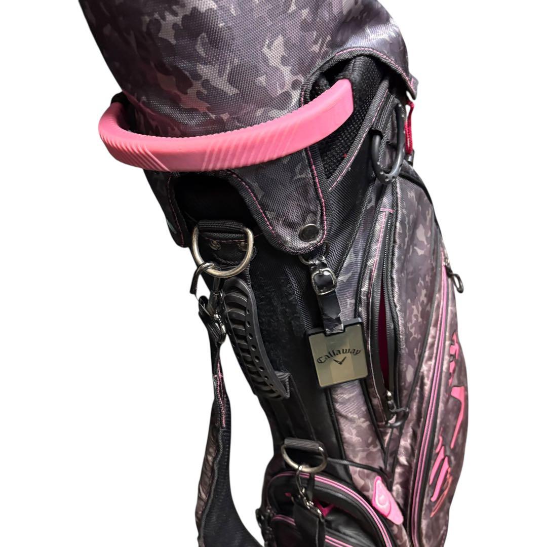 Callaway スタンドキャディバッグ カモフラベアー迷彩柄/ピンク