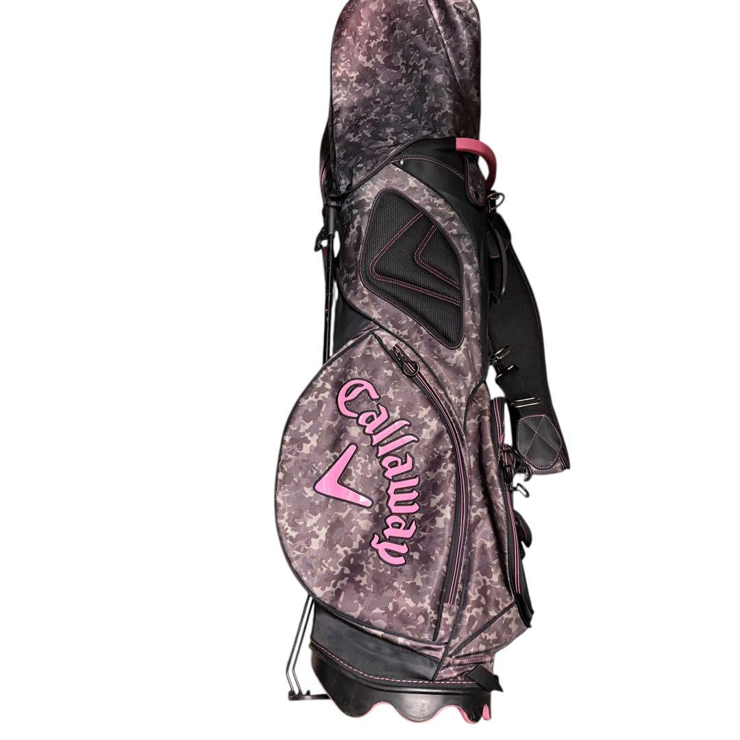 Callaway スタンドキャディバッグ カモフラベアー迷彩柄/ピンク