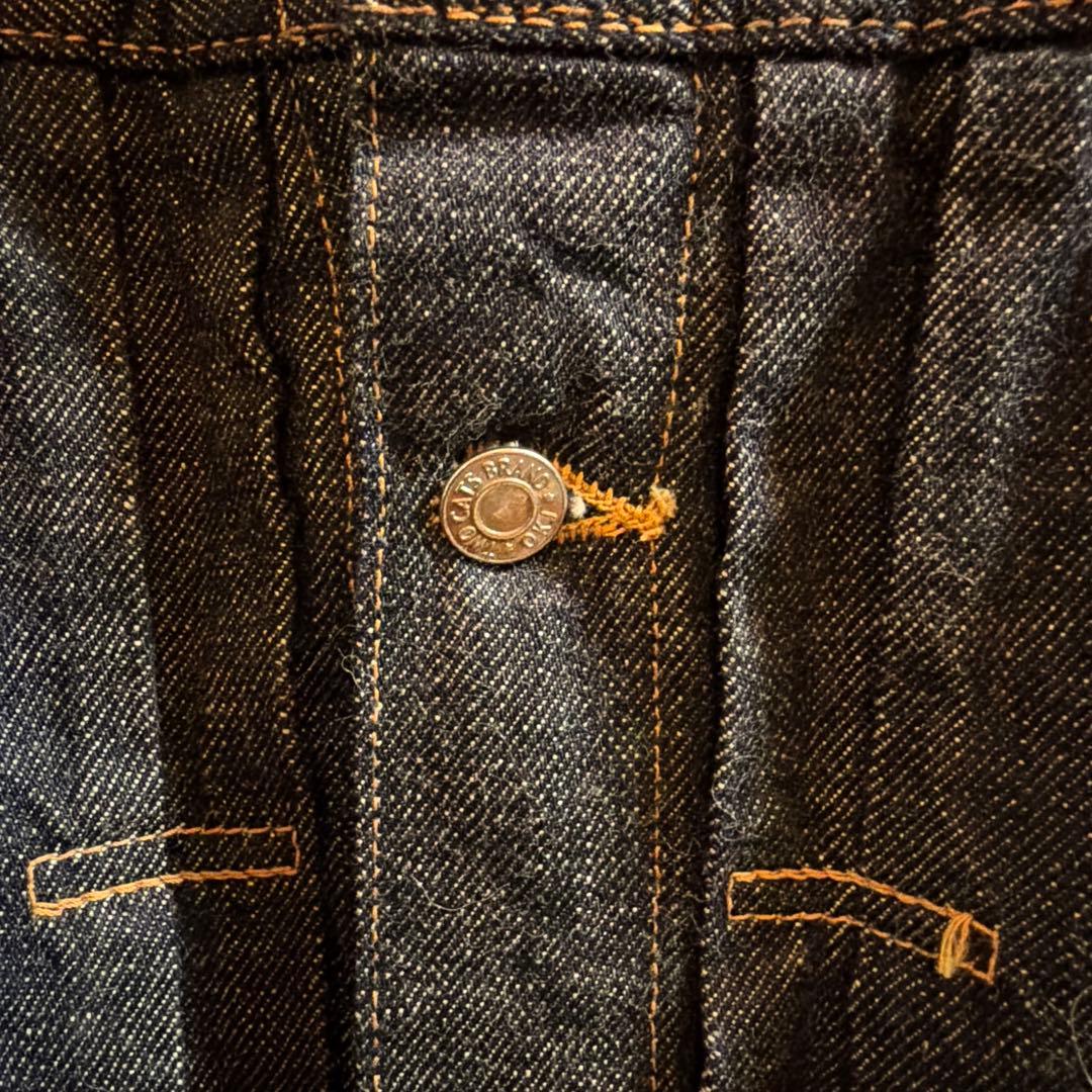 糊付け済 TCBジーンズ S20'sデニムジャケット Tバック仕様 サイズ40