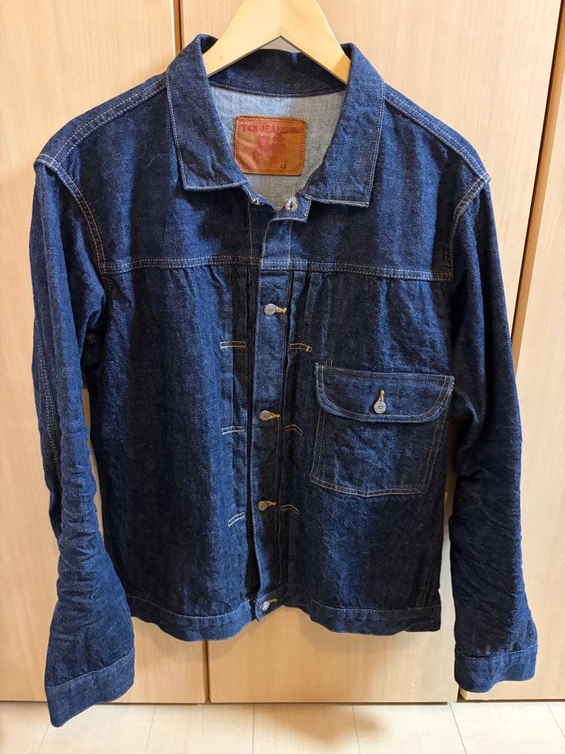 糊付け済 TCBジーンズ S20'sデニムジャケット Tバック仕様 サイズ40