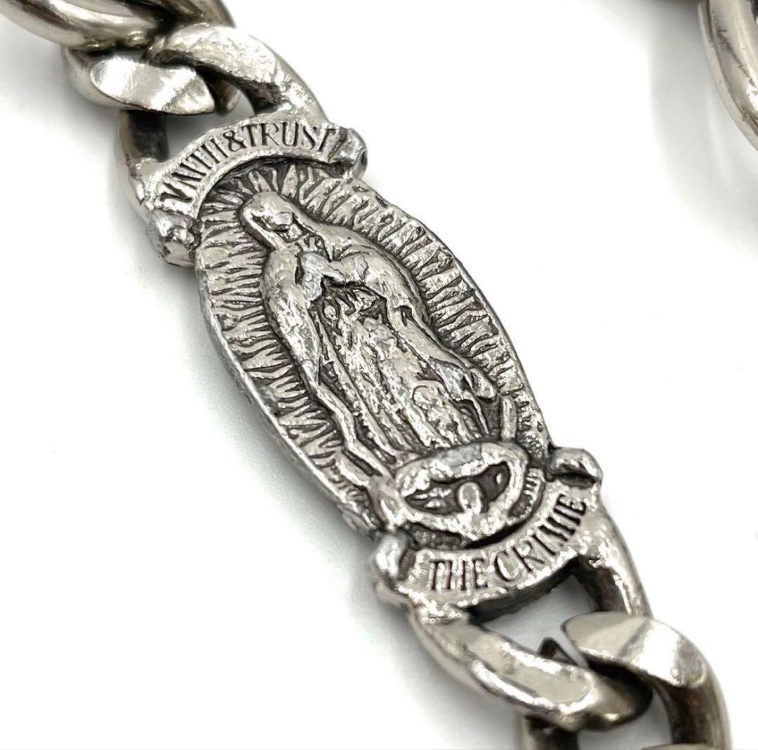 6a01_希少 CRIMIE マリア ウォレットチェーン 肉厚 51cm