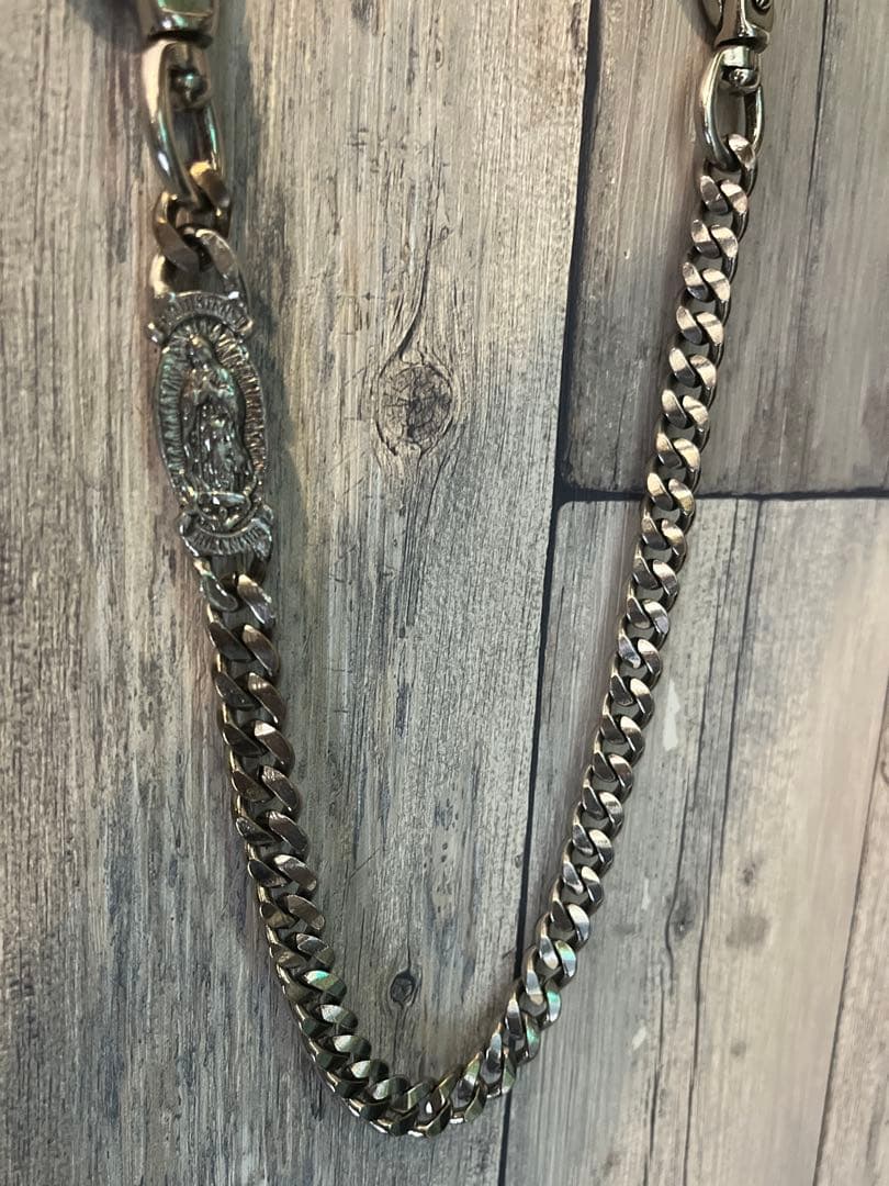 6a01_希少 CRIMIE マリア ウォレットチェーン 肉厚 51cm