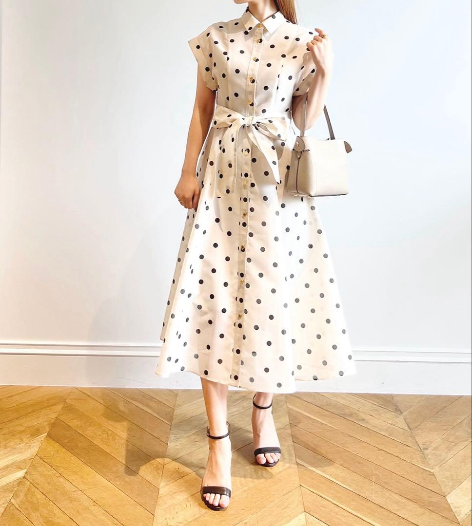 アルアバイル　ルルウィルビー オーガンドットウエストリボンワンピース