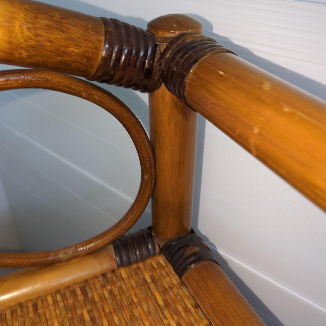 古家具◾️ナチュラル天然素材 5杯 籐ラタンチェスト/ 整理棚