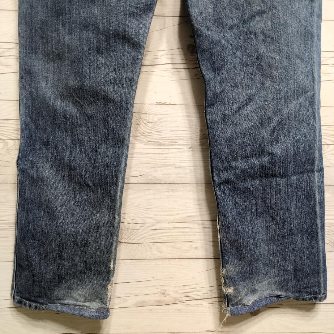 雰囲気抜群✨カーハートダブルニー ペインターパンツ デニム W36 ボロフェード