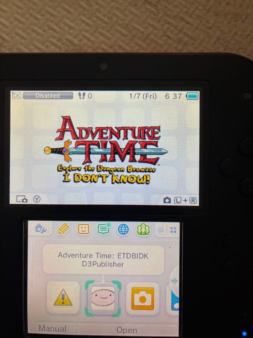 [激レア]北米版アドベンチャータイム3DS ソフト