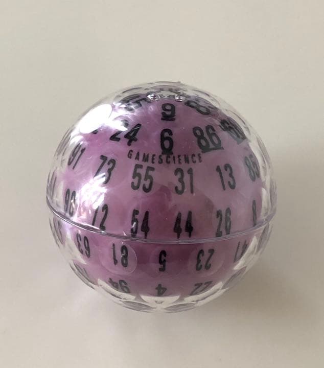 GAMESCIENCE社製 100面ダイス　紫