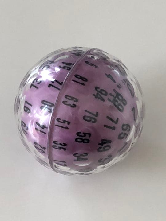 GAMESCIENCE社製 100面ダイス　紫