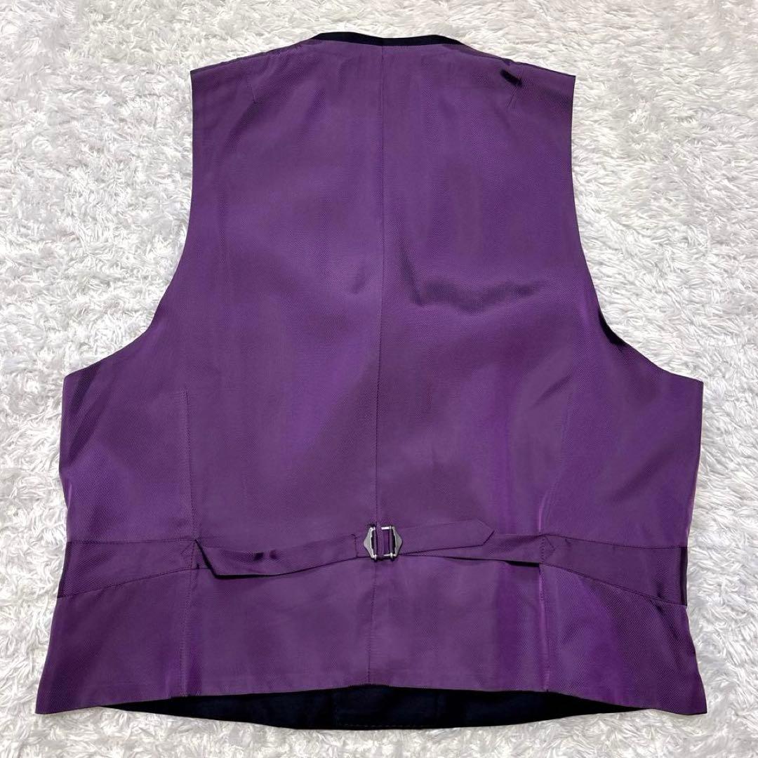 外装美品✨ポールスチュアート ビジネススーツ スリーピース 光沢 黒 総裏