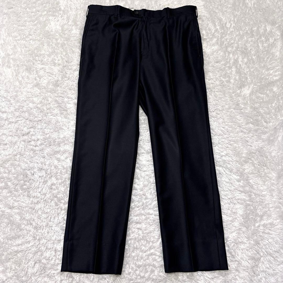 外装美品✨ポールスチュアート ビジネススーツ スリーピース 光沢 黒 総裏