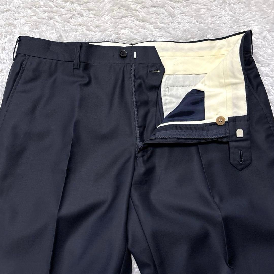 外装美品✨ポールスチュアート ビジネススーツ スリーピース 光沢 黒 総裏