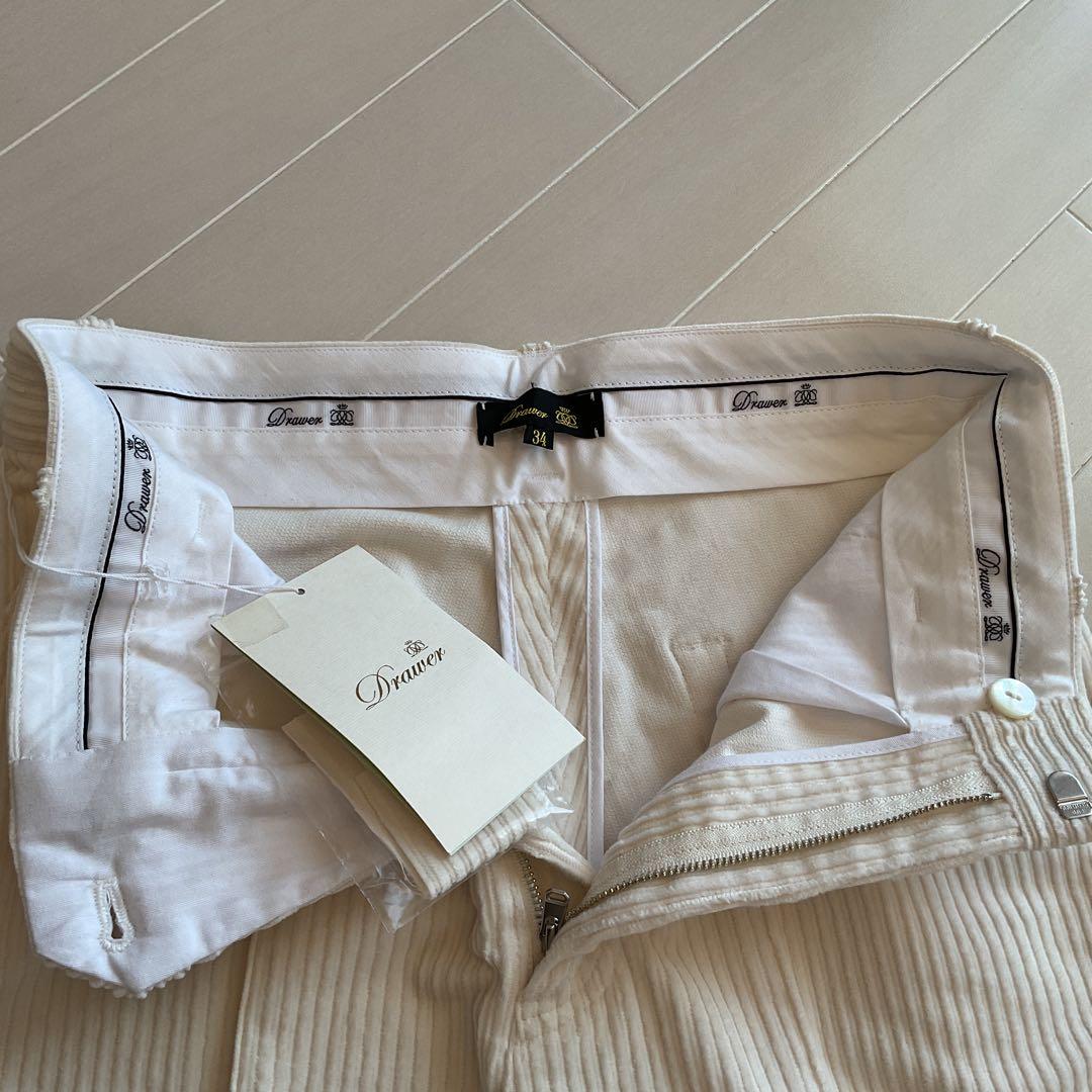 限定値下げ 新品未使用 ドゥロワー パンツ 34 オフホワイト