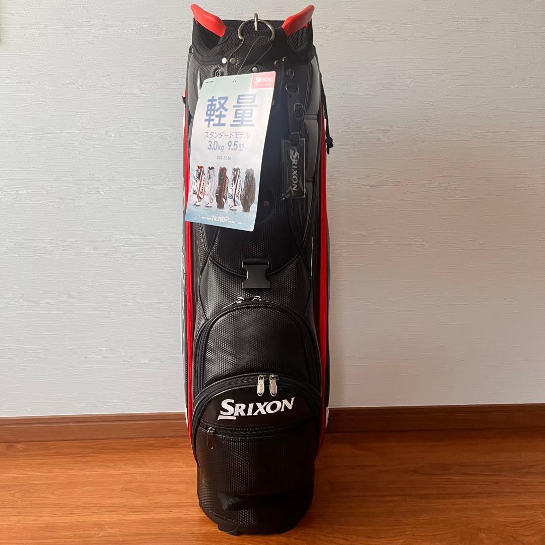 DUNLOP SRIXON 軽量キャディバッグ ブラック/ホワイト/レッド