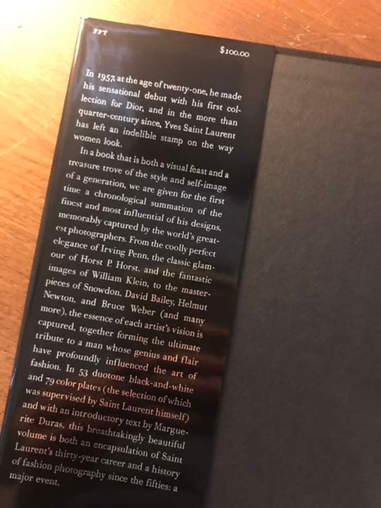 Yves Saint Laurent 洋書　写真集