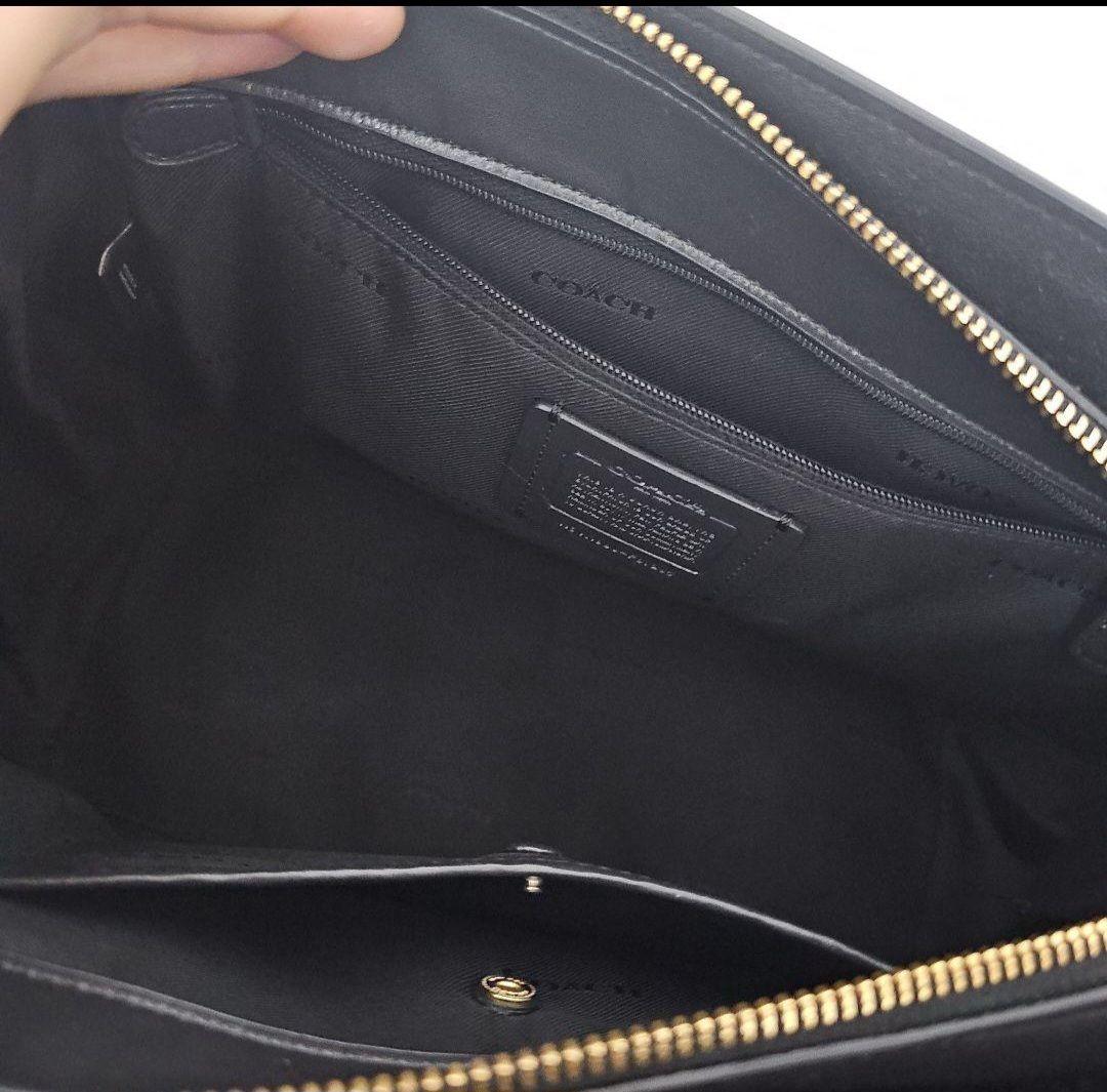 COACH　ショルダーバッグ　2way　レディース　ブラック 黒 レザー