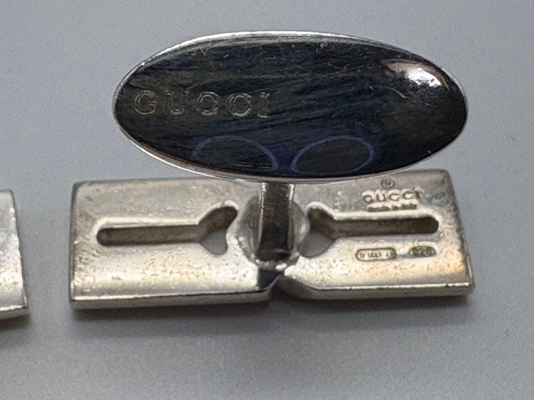 GUCCI シルバー925 メンズ　カフリンクス　箱付