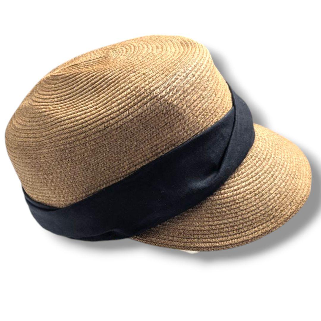 【完売品】CA4LA♡カシラ✨ リボン付き麦わら帽子 ストローハット キャップ型