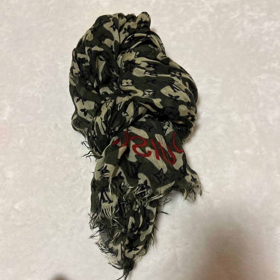 チェルシーマーケット　Louis Vuitton 村上隆 ストール　迷彩