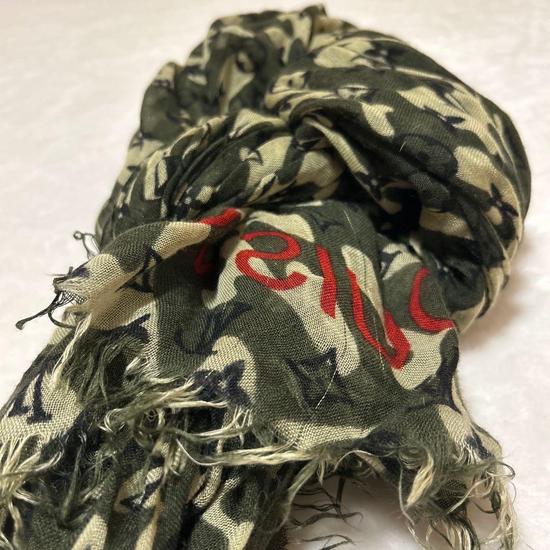 チェルシーマーケット　Louis Vuitton 村上隆 ストール　迷彩