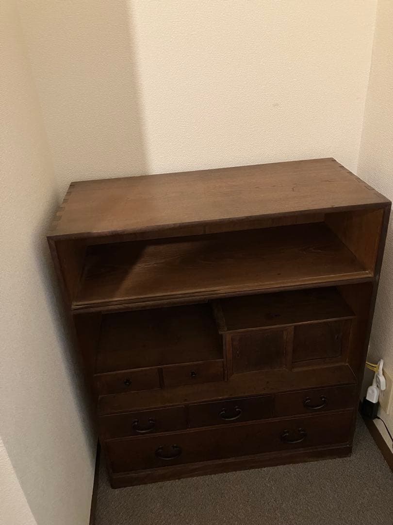 古道具　アンティーク　木製棚