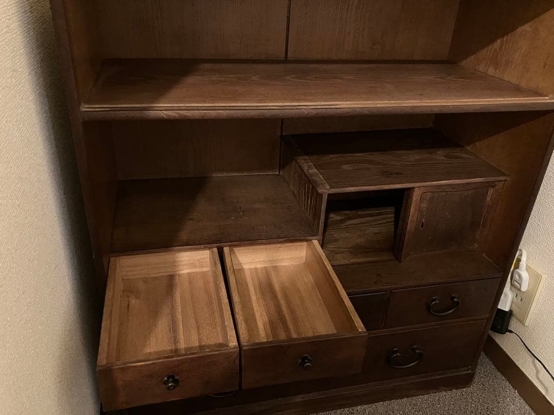 古道具　アンティーク　木製棚