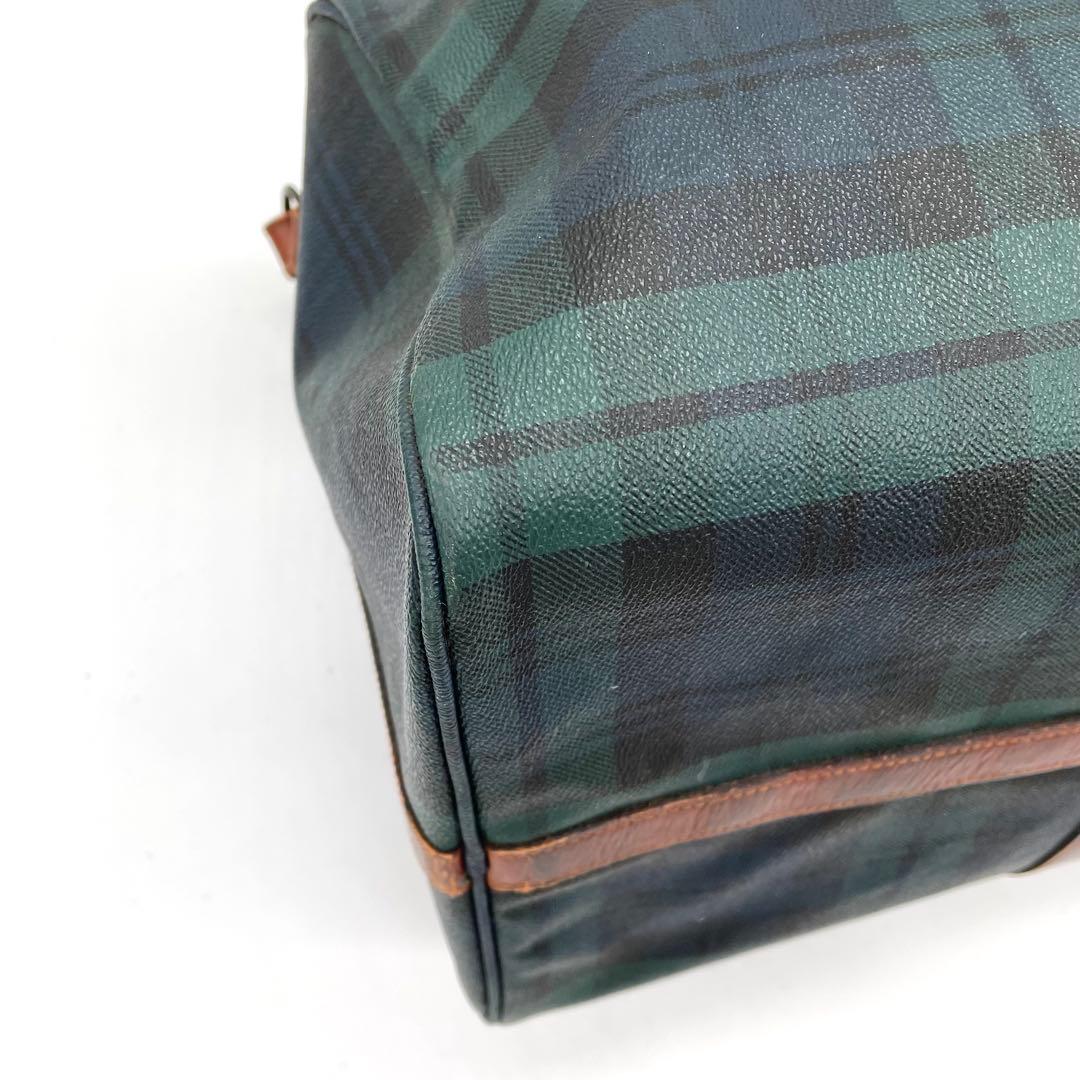 【美品】ポロラルフローレン　2way ボストンバッグ　チェック柄　PVC 大容量