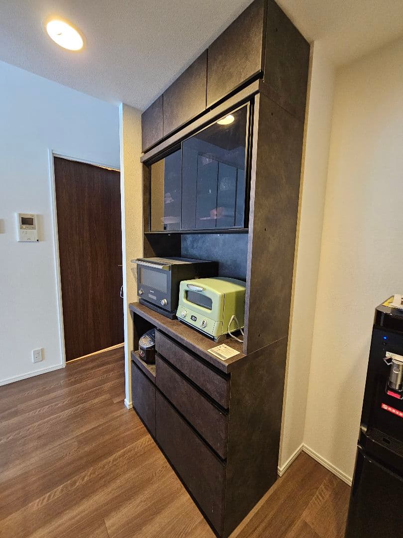 パモウナ EM 食器棚 + 上置 セラミカネロ　EMA-S1000R