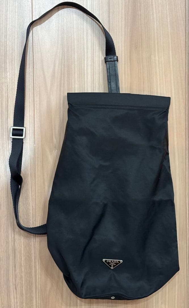 f*様 PRADA プラダ ナイロン ショルダーバッグ 巾着 ボディバッグ プラ