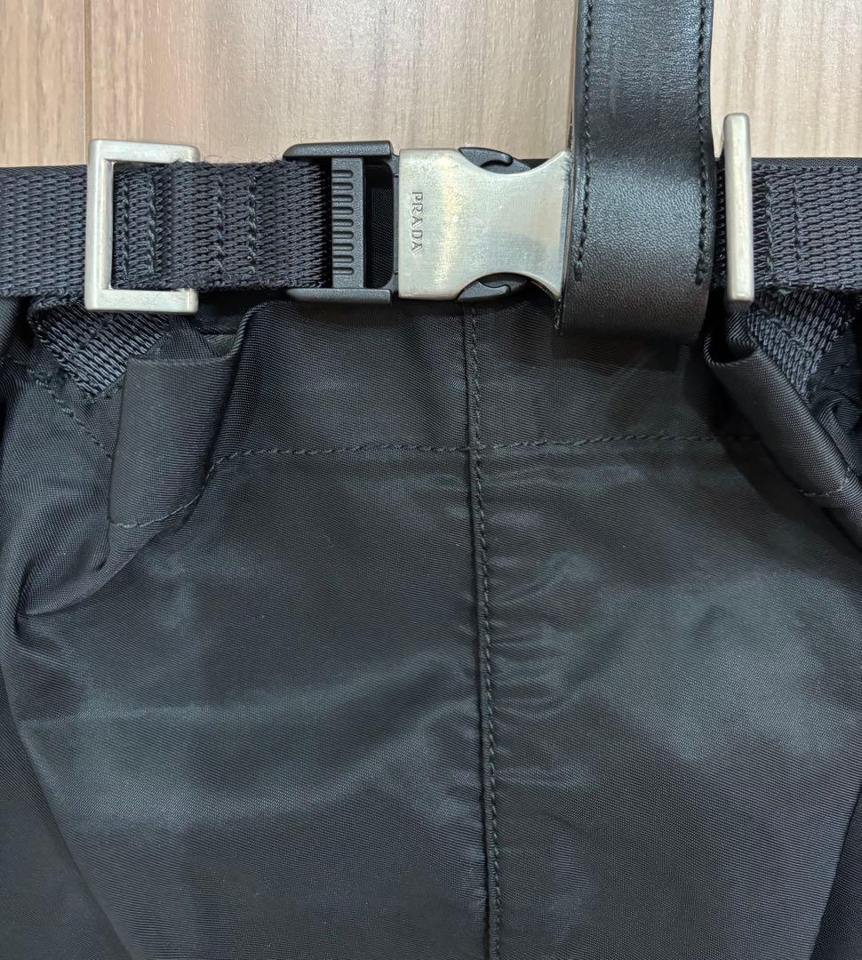 f*様 PRADA プラダ ナイロン ショルダーバッグ 巾着 ボディバッグ プラ