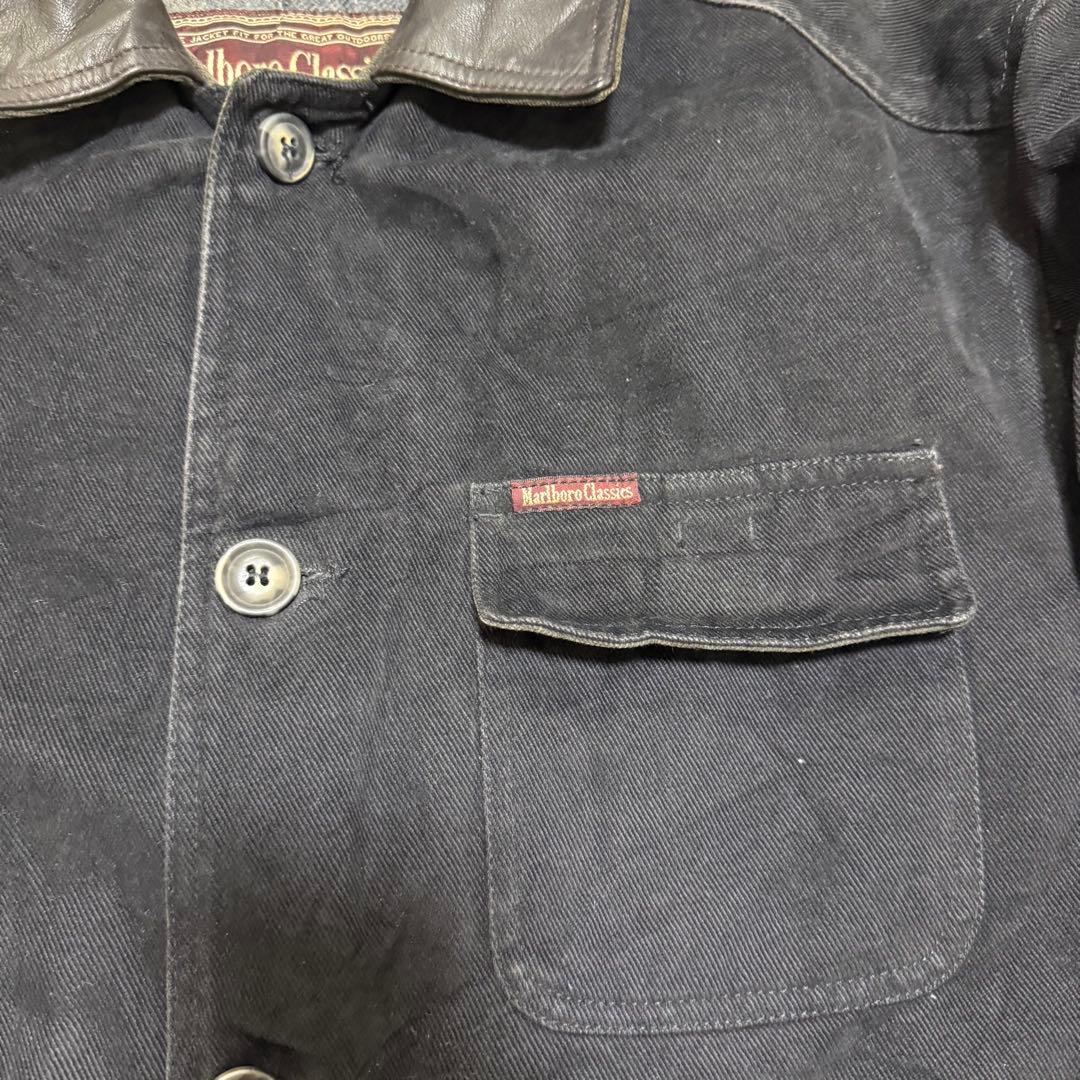 Marlboro Classics カバーオール 90s マルボロ 襟レザー