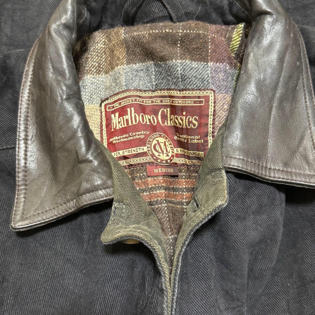 Marlboro Classics カバーオール 90s マルボロ 襟レザー
