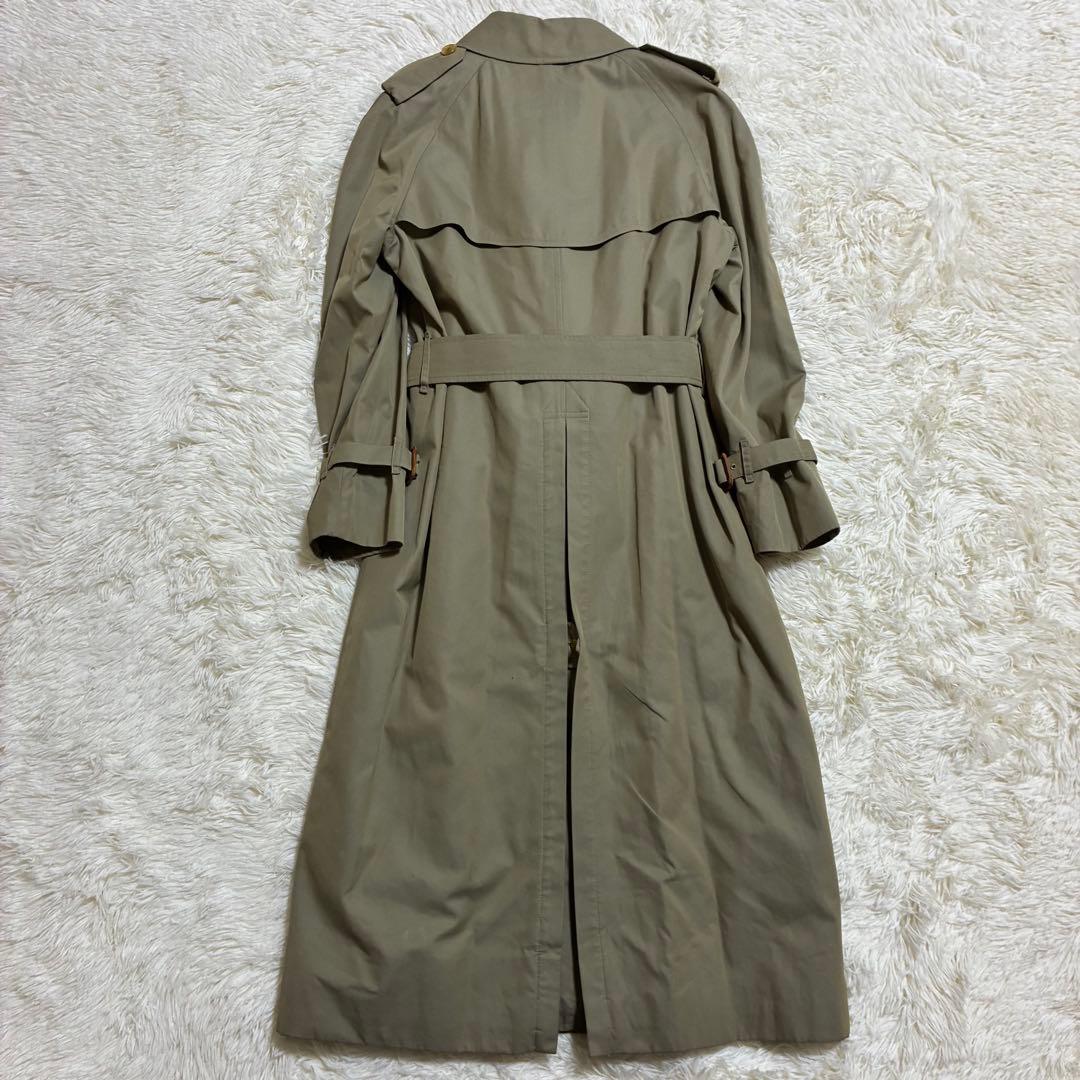着丈114cm 英国製　玉虫色　バーバリー　トレンチコート　ライナー　ベルト