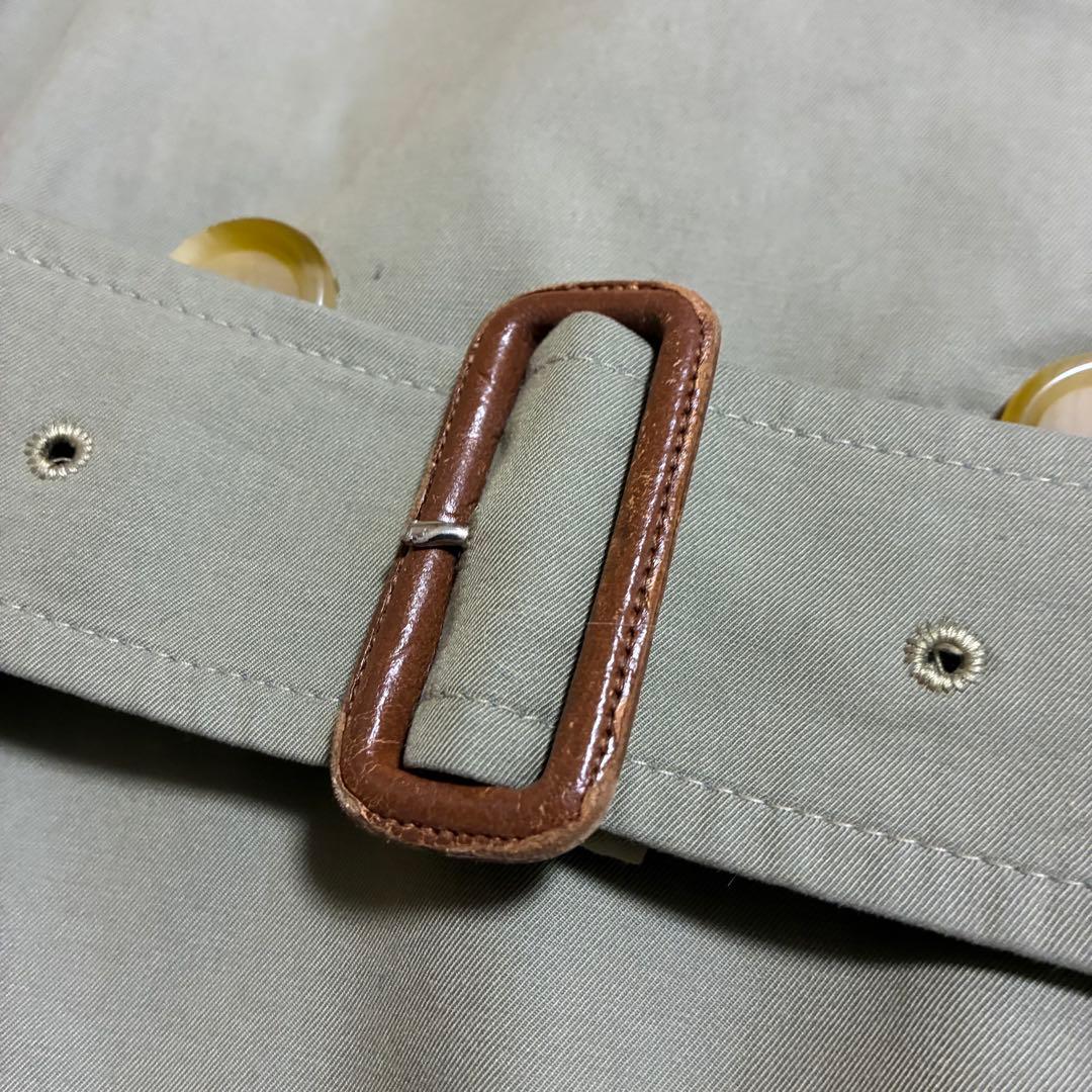 着丈114cm 英国製　玉虫色　バーバリー　トレンチコート　ライナー　ベルト