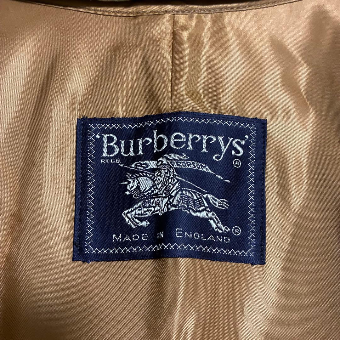 着丈114cm 英国製　玉虫色　バーバリー　トレンチコート　ライナー　ベルト