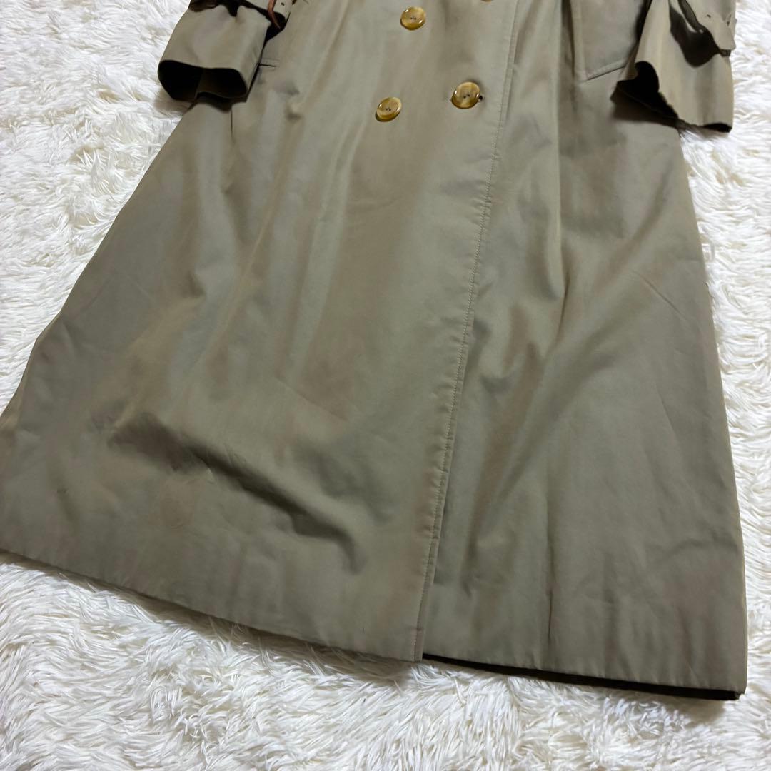 着丈114cm 英国製　玉虫色　バーバリー　トレンチコート　ライナー　ベルト
