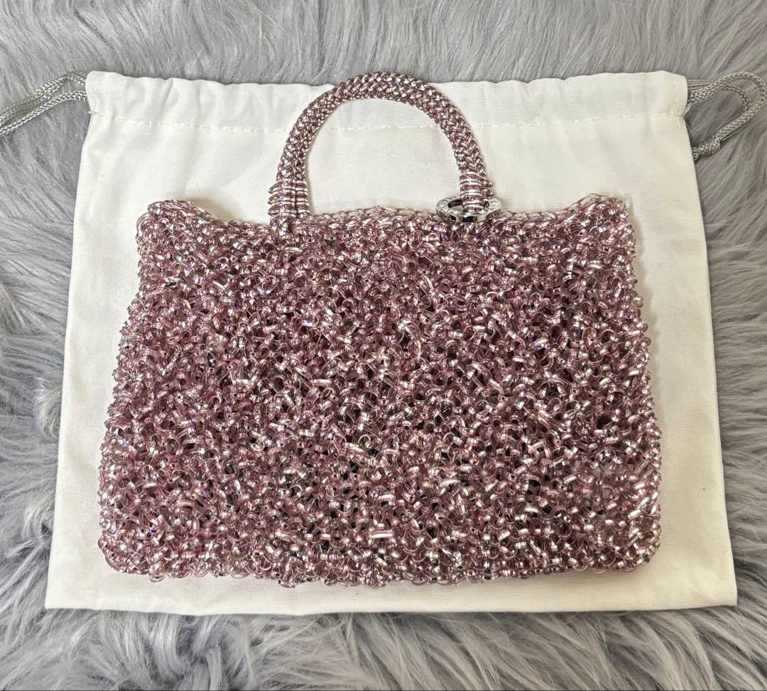 アンテプリマ　ワイヤーバッグ　ピンク