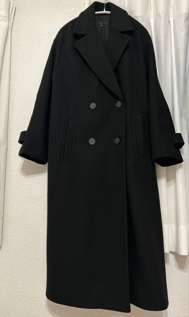 ZARA ソフトオーバーサイズコート　ブラック