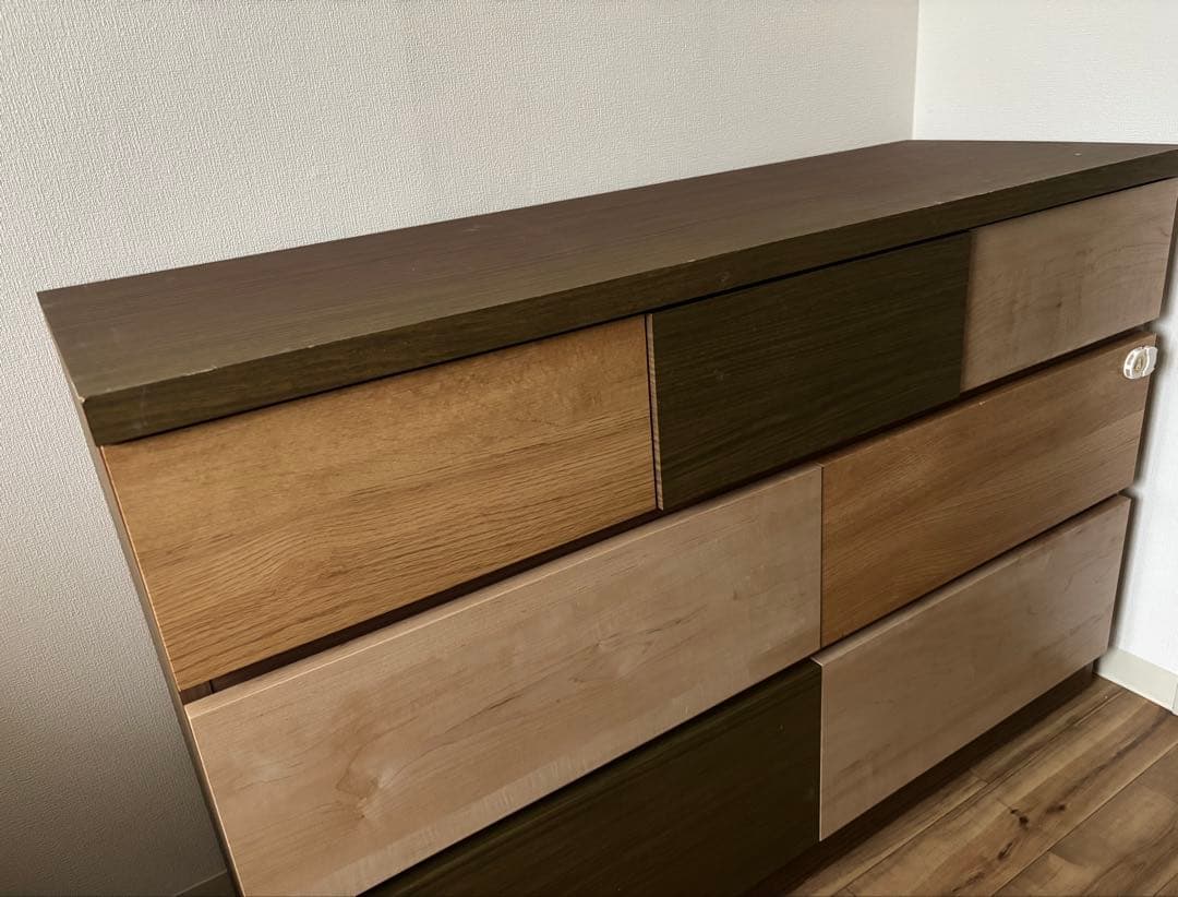 引き出し収納　洋服タンス　ローチェスト ランダム　120LC ニトリ