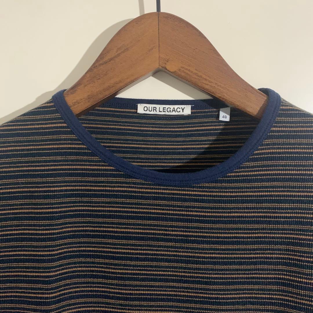 23SS OUR LEGACY ボーダーTシャツ size:48